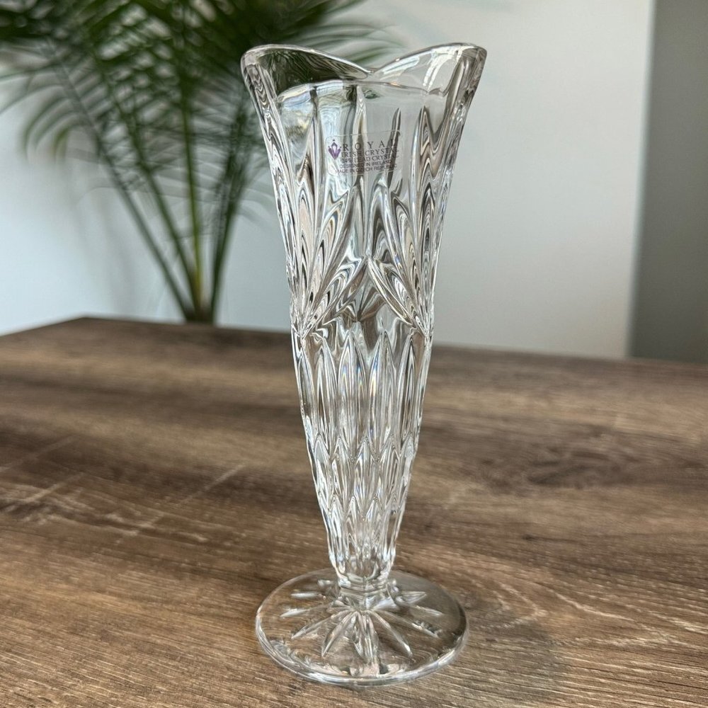 Royal Irish 24% Lead Cut Crystal Vase.